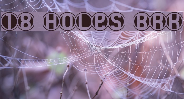 18 Holes BRK Font examples