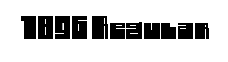 1896 Regular Font