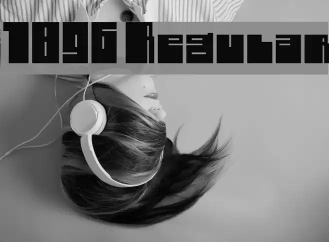 1896 Regular Font examples