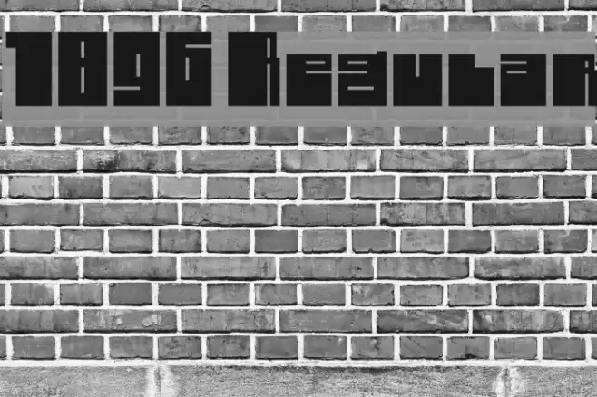 1896 Regular Font examples