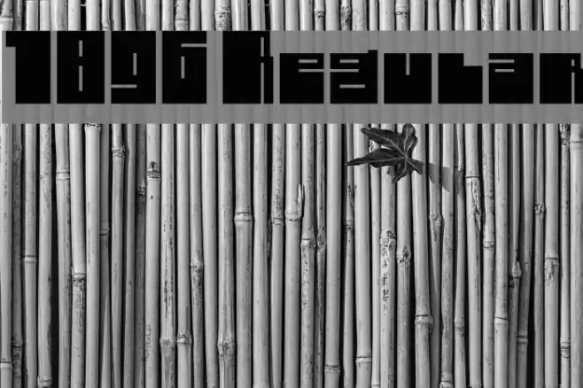 1896 Regular Font examples