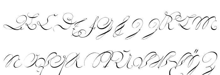 18th Century Initials Font LOWERCASE