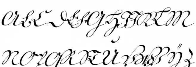18th Century Kurrent Alternates फ़ॉन्ट अपरकेस