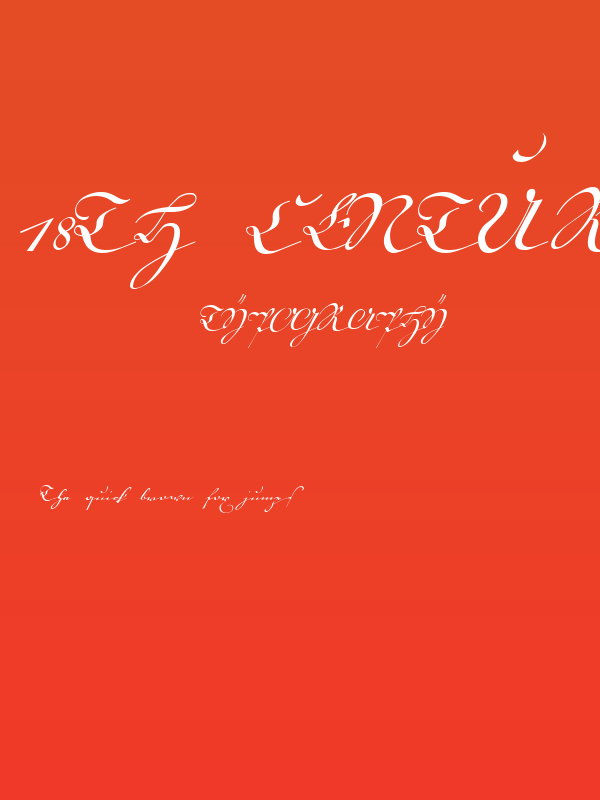 18th Century Kurrent Alternates Poster