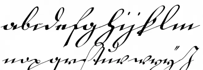 18th Century Kurrent Alternates خط أحرف صغيرة