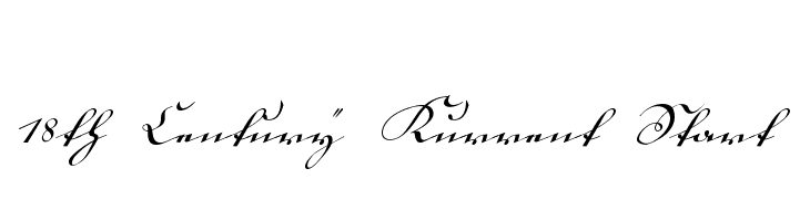 18th Century Kurrent Start Font