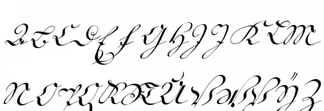 18th Century Kurrent Start 字体 大写