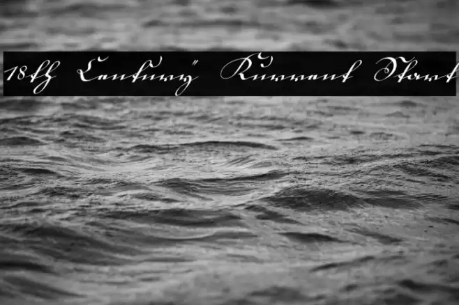 18th Century Kurrent Start Schriftart examples