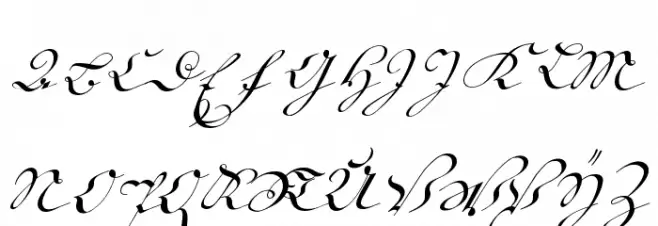 18th Century Kurrent Start Caratteri MAIUSCOLE