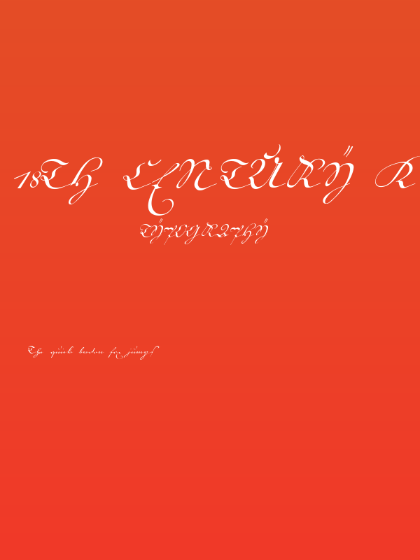 18th Century Kurrent Start Poster