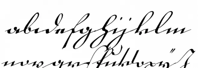 18th Century Kurrent Start 字体 小写