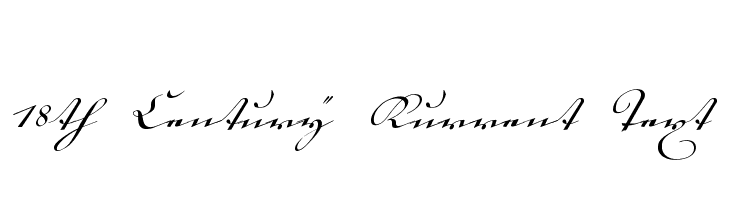 18th Century Kurrent Text Font