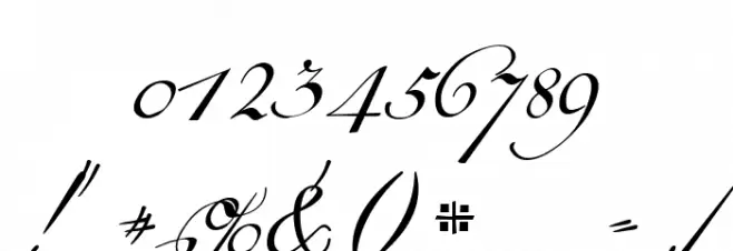 18th Century Kurrent Text Шрифта ДРУГИЕ символов