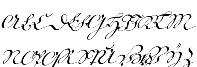 18th Century Kurrent Text Шрифта ВЕРХНИЙ