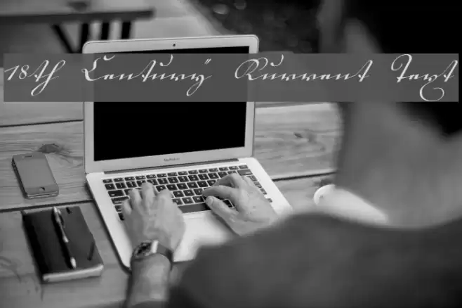 18th Century Kurrent Text Font examples