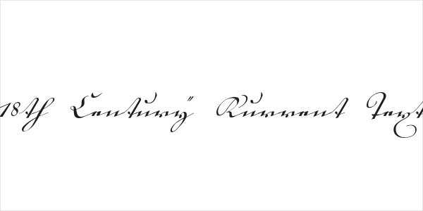 18th Century Kurrent Text Logo