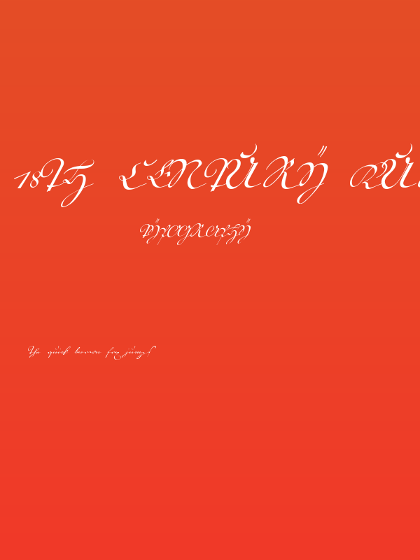 18th Century Kurrent Text Poster