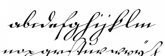 18th Century Kurrent Text Schriftart Kleinbuchstaben