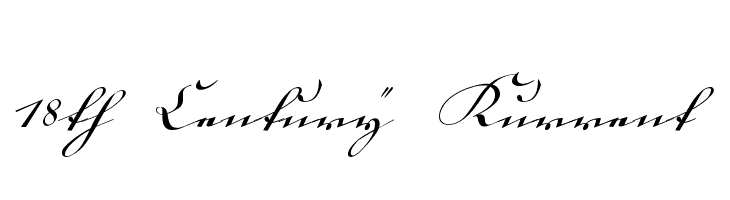 18th Century Kurrent  les polices de caractères gratuit tlcharger