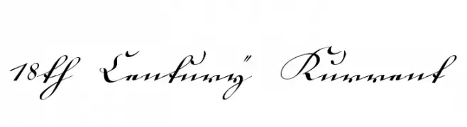 18th Century Kurrent  Frei Schriftart Herunterladen