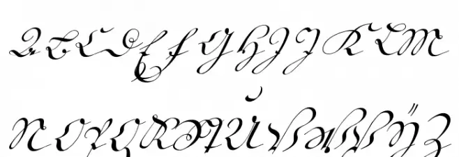18th Century Kurrent Schriftart Groß