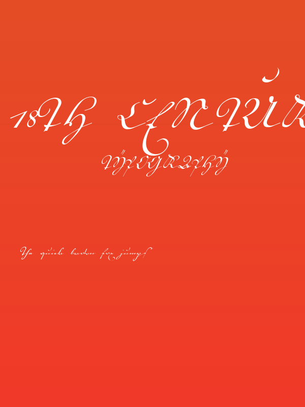 18th Century Kurrent Poster