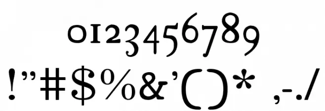 18thCentury Font Alte caractere