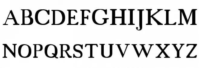 18thCentury Шрифта ВЕРХНИЙ