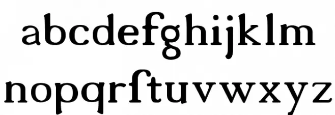 18thCentury Font Litere mici