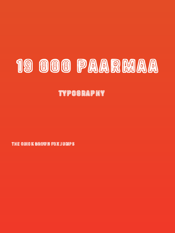 19 000 paarmaa Poster