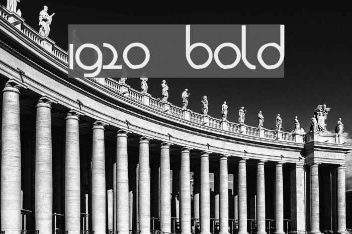 1920 Bold Font examples