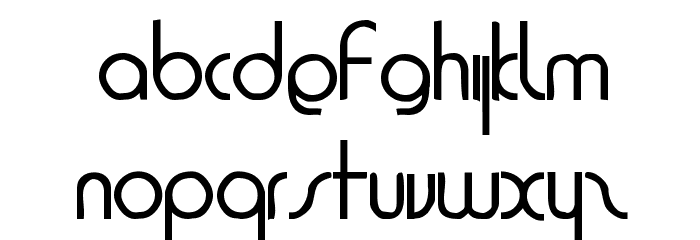 1920 Bold Font LOWERCASE