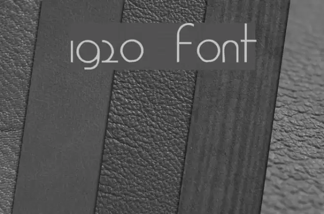 1920 Schriftart examples