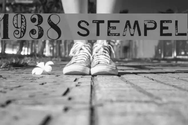 1938 STeMPEL フォント examples