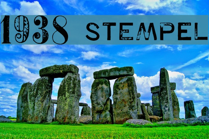1938 STeMPEL Caratteri examples