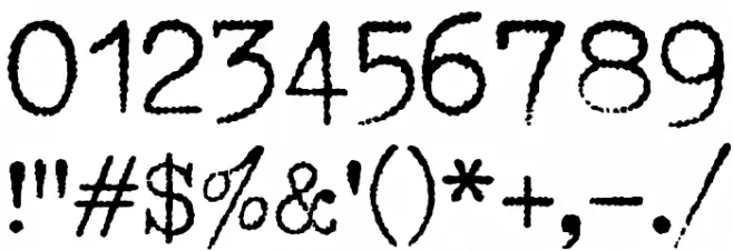 1952 RHEINMETALL フォント その他の文字