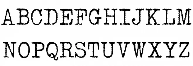 1952 RHEINMETALL Polices MAJUSCULES