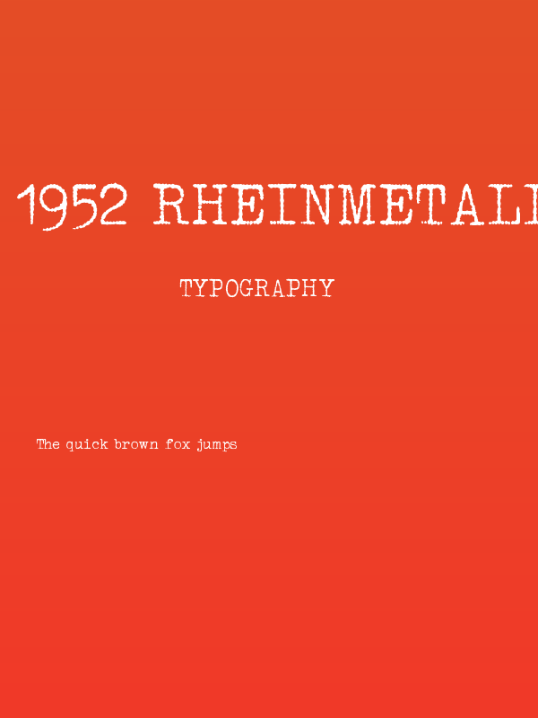 1952 RHEINMETALL Poster