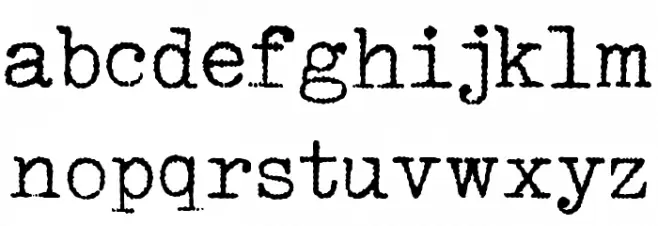 1952 RHEINMETALL フォント 小文字