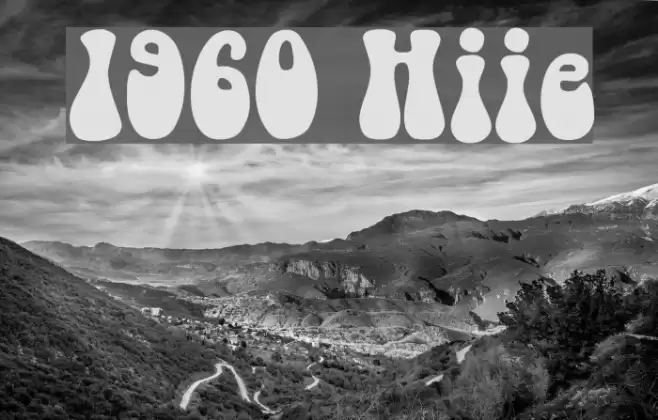 1960s Hippie Font examples