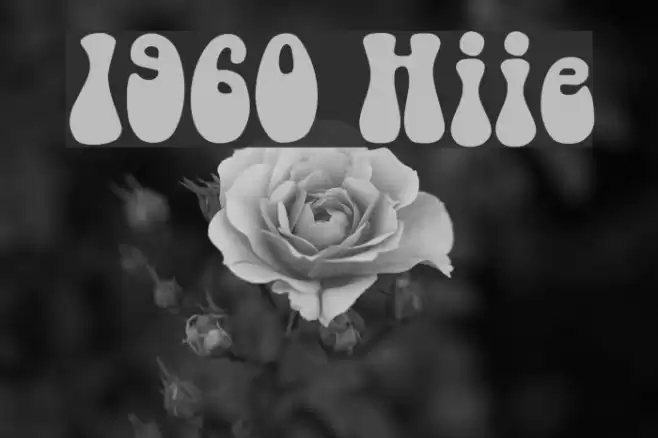 1960s Hippie Font examples
