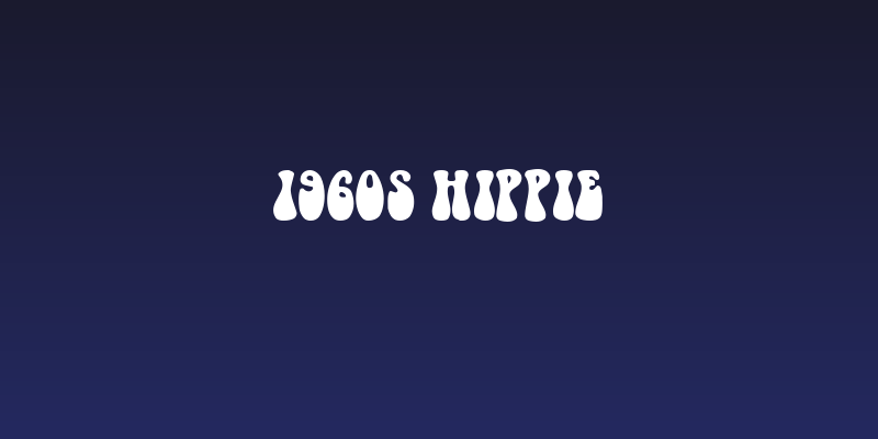 1960s Hippie Social Header