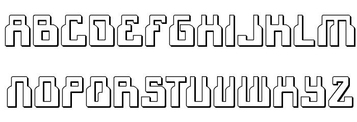 1968 Odyssey 3D Font LOWERCASE