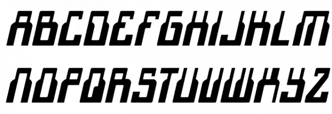 1968 Odyssey Condensed Italic フォント 小文字