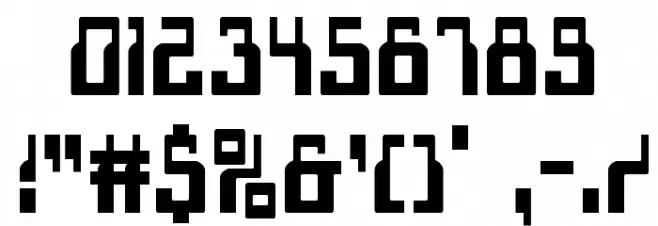 1968 Odyssey Condensed Font OTHER CHARS