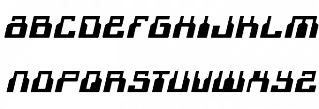 1968 Odyssey Expanded Italic Fonte MAIÚSCULAS