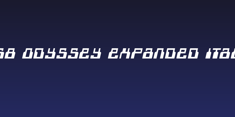 1968 Odyssey Expanded Italic Social Header