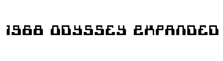 1968 Odyssey Expanded Шрифта