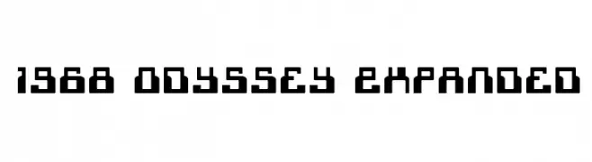 1968 Odyssey Expanded  Descarca Fonturi Gratis