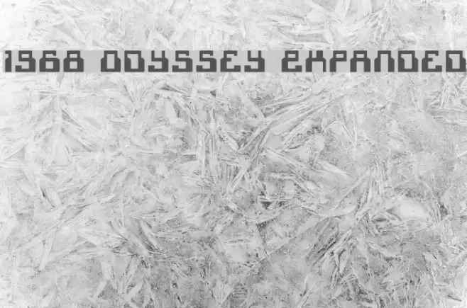 1968 Odyssey Expanded フォント examples